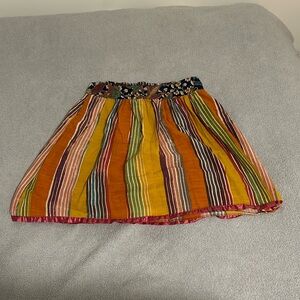 Edme and Esyllte Anthropologie rainbow skirt elastic waist